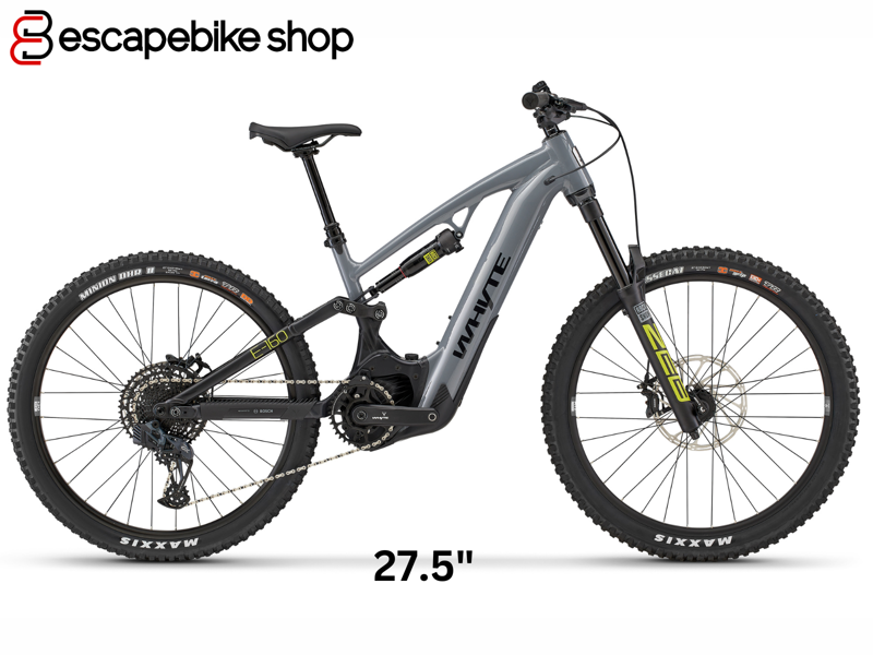 Whyte E-160 S Mountain E.Bike - Grey with Matt Black-1